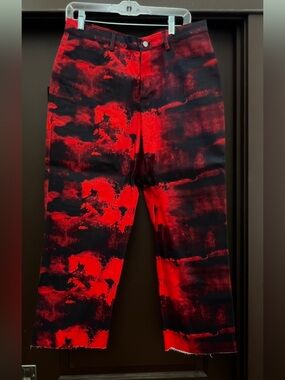 The Kit Red & Black Tie-Dye Alexa Pants